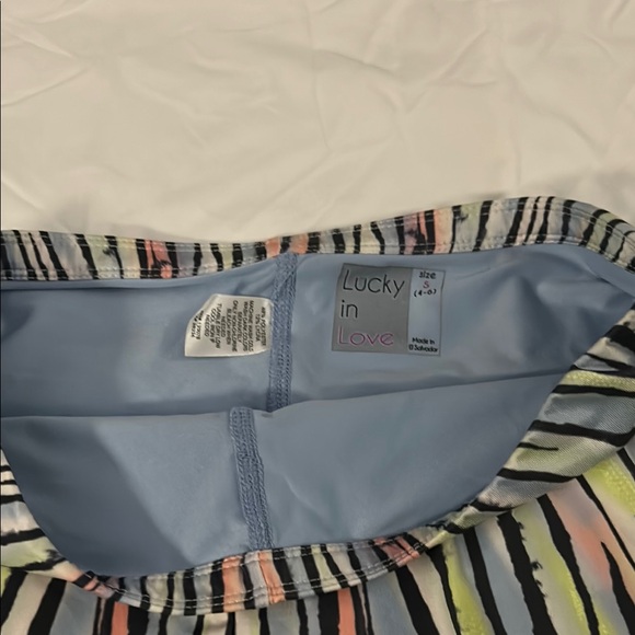 Lucky in Love Silver Blue Bubble Mini Skirt - Picture 2 of 2